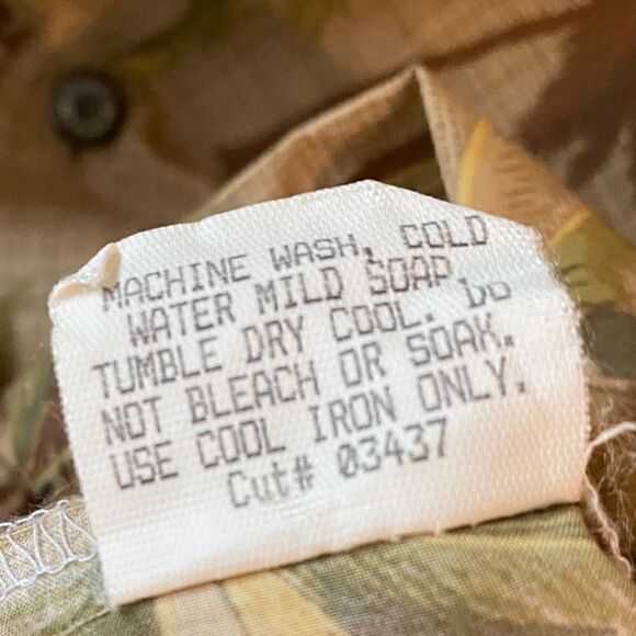 Harley Davidson Tori Richards XL Rare Beige Tropical Motorcycle Palm Print Shirt - Picture 5 of 9